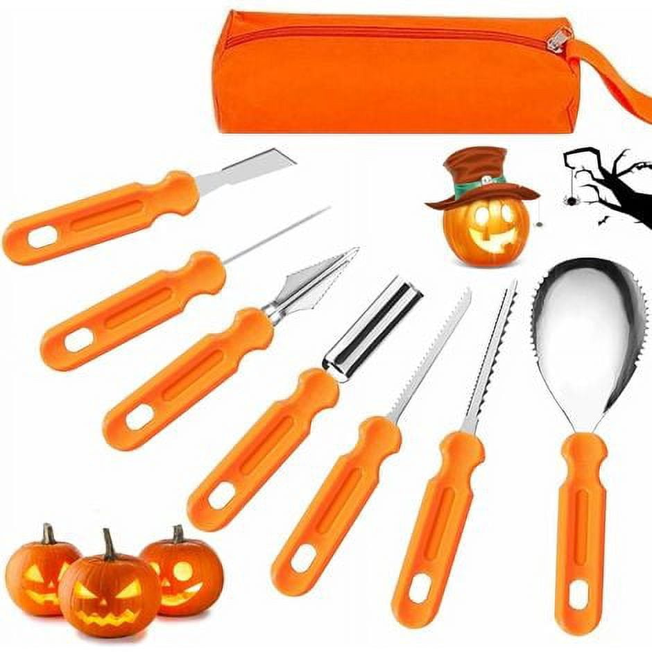 7Pcs Halloween Pumpkin Kit,Pumpkin Carving Kit,DIY Pumpkin Carving