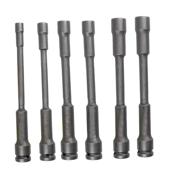 7Pcs Heavy Duty Steel Antislip Socket Wrench Set With Extended Thin Wall Design For Industrial Mechanics Car Maintenance