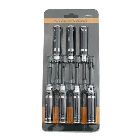7Pcs Hex Screw Driver Set RC Tools Kit, For Trax Trx4m Axial Scx24 Fms Fcx24 /18/24 RC Hex Driver27 (0.05") .5 2.0mm Nut Driver Size 4.0 5.0 5.5Box Screwdriver 2.0mm+ UUU0362409
