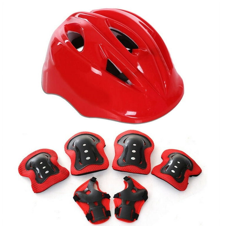 NUOBESTY Red Kids Helmet Set Sports Gear Set with Knee Pads, Elbow Pads  Wrist Guards for Boys Girls Bike Skateboard Cycling Scooter Helmet Pad Set  price in UAE,  UAE