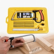 7Pcs Multi-Function Magic Hand Saw, Mini Hacksaw with Interchangeable Blades for Wood Metal Plastic DIY Model Craft Cutting