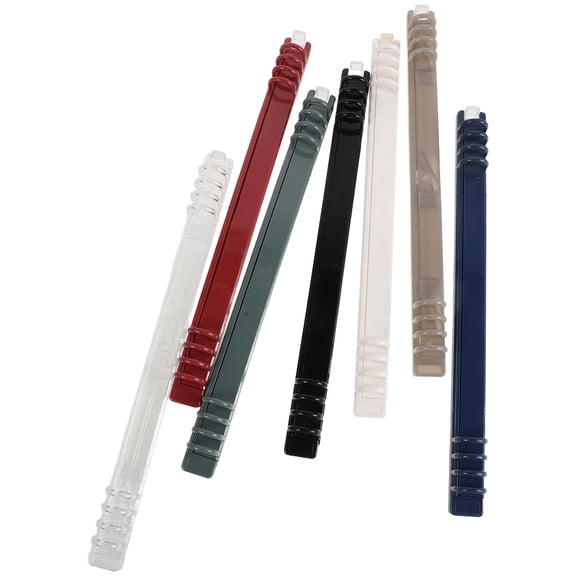 7Pcs Office Plastic Loose Leaf Binder Rings with 8 Hole Spiral Binding Mechanism