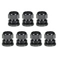 thumbnail image 1 of 7Pcs PG25 Cable Gland Waterproof Joint Adjustable Black for 16mm-21mm Dia Wire, 1 of 4