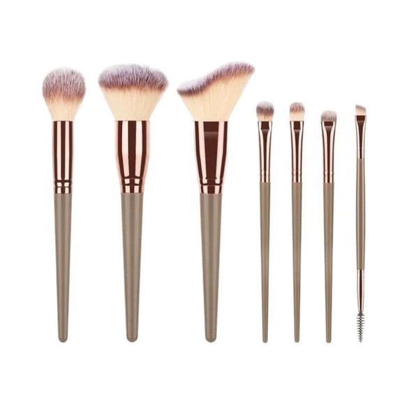7Pcs Portable Makeup Brush Set Beginner Full Cosmetic Brushes Eyeshadow Foundation Blush Beauty Tool Kit