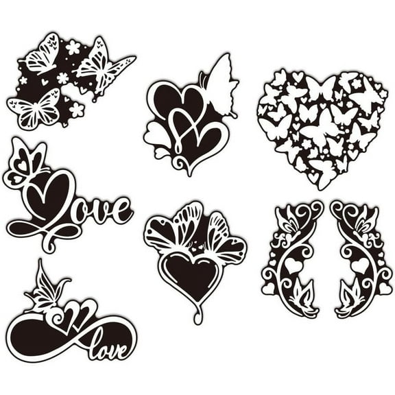 7Pcs Reflective Car Sticker Car Window Sticker Automotive Decals Waterproof Car Decal Car Scratch Cover Auto Jeep Motorcycle Laptop Refrigerator Window Wall Decals Butterfly Colorful DIY