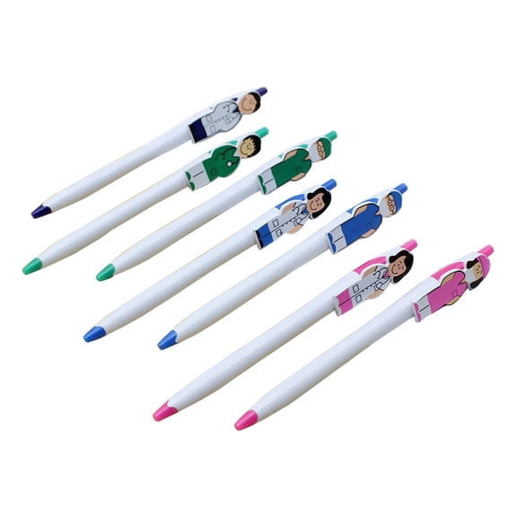 7 Pieces Doctor Nurse Ballpoint Pen Funny Ballpoint Pen Retractable Ballpoint Pen Office Supplies for Doctor Nurse
