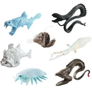 1 Set of 12pcs Simulated Animal Fish Set Realistic Fish Model Playset ...