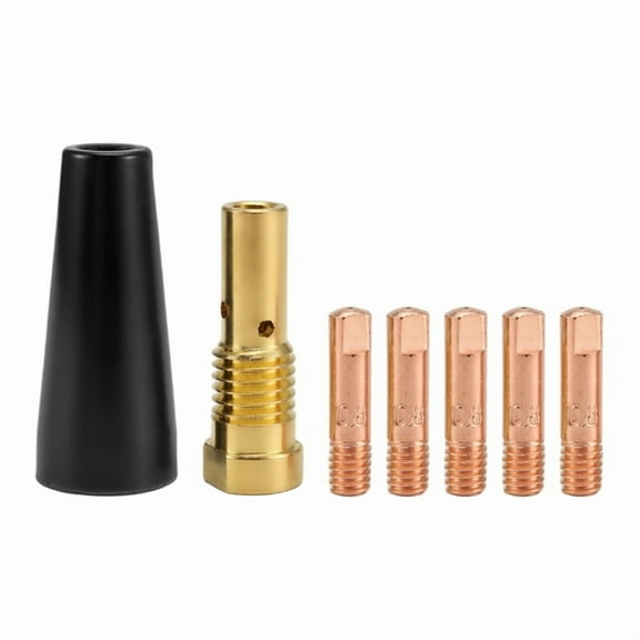 7Pcs/Set Gasless Nozzle Tips for FC90 Flux-Cored Wire Feed 0.8mm MIG Welder Welding Tools