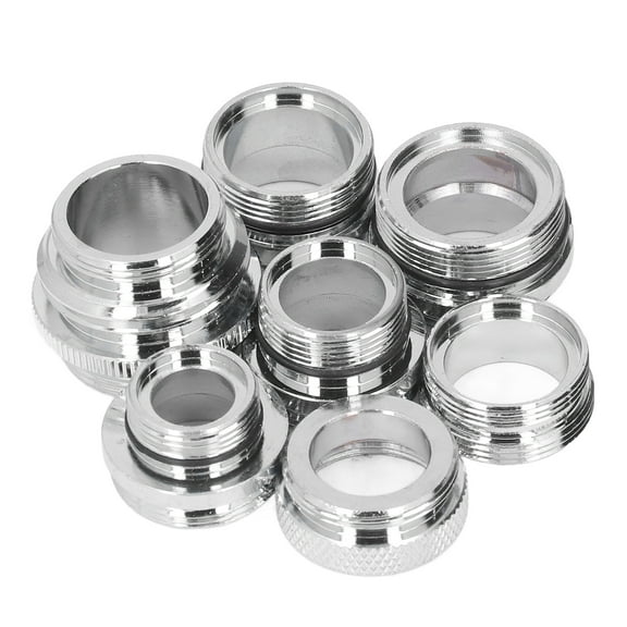 7Pcs/Set Male Female Faucet Adapter Kit with Gasket Brass Aerator Set for Garden Hose Kitchen Sink