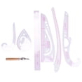 thumbnail image 1 of 7Pcs/Set Ruler Tailor Measuring Kit Clear Sewing Drawing Ruler Yardstick Sleeve Arm French Curve Set Cutting Ruler Paddle Wheel, 1 of 9