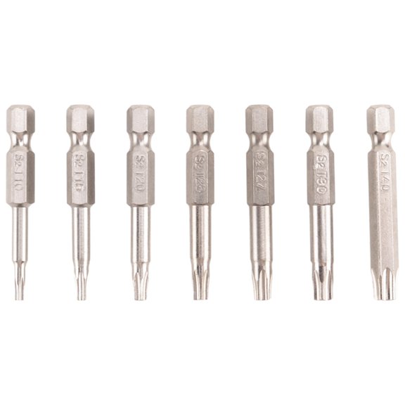 7Pcs Set Star Bit Screwdriver Drill Bits Screw Driver Magnetic 1/4Inch Hex Shank Hand Tools Five-Pointed Star Bore Hole