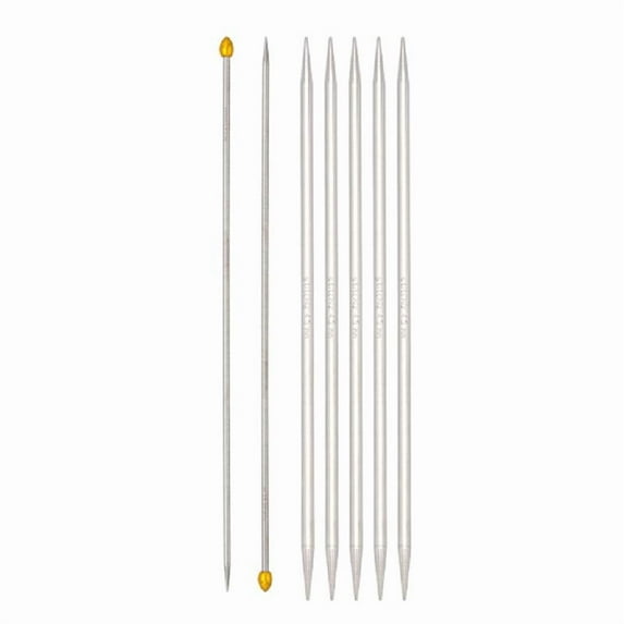 7Pcs Stainless Steel Knitting Needle Set Double Pointed Head Knitting Needle