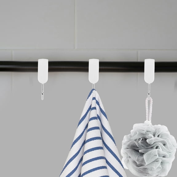 7Pcs Stainless Steel S Shaped Hooks White for Wire Rack Utensils and Tool Hanging