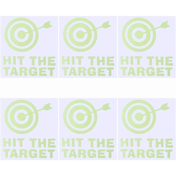 7Pcs Toilet Target Aiming Stickers Glow in The Dark Decal Bullseye Target Potty Training Toilet Pee Target Aim Bullseye Decal Signs Bumper Sticker for Toilet Urinal Bathroom Restroom Mixed Color