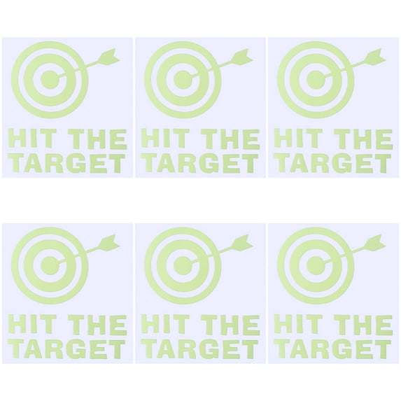 7Pcs Toilet Target Aiming Stickers Glow in The Dark Decal Bullseye Target Potty Training Toilet Pee Target Aim Bullseye Decal Signs Bumper Sticker