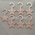 thumbnail image 1 of 7Pcs Wood Baby Wardrobe Dividers Infant Clothes Dividers Hanging Baby Closet Organizers, 1 of 5
