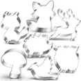 thumbnail image 1 of 7Pcs Woodland Cookie Cutter Set-3 Inches,Fox,Owl,Deer,Bird,Hedgehog,Squirrel, 1 of 6