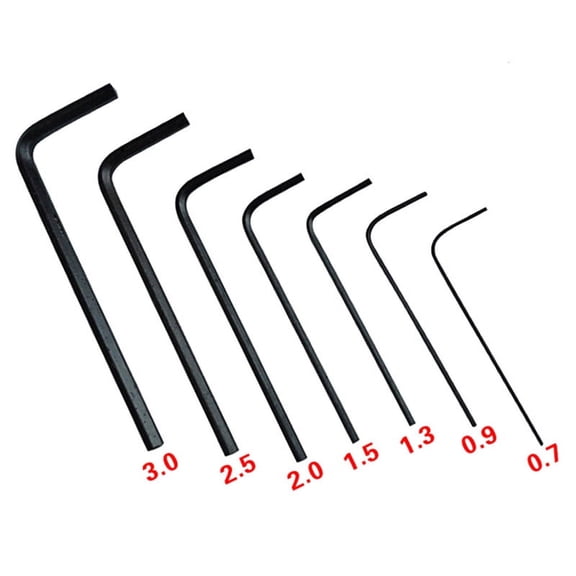 7Pcs/lot 0.7mm-3mm Mini Hexagon Hex Allen Key Set Wrench Screwdriver Tool Kit