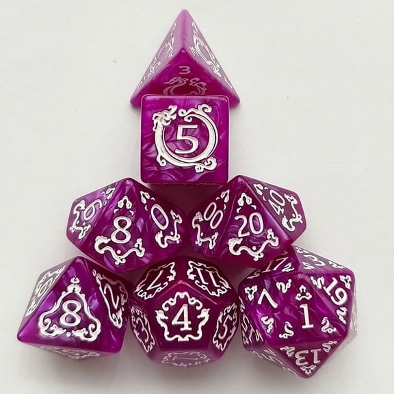 7Pcs/set Polyhedral Dices Multi-side Dice Set For Board Games High Quality Dice Set Entertainment Table Gaming Accessories