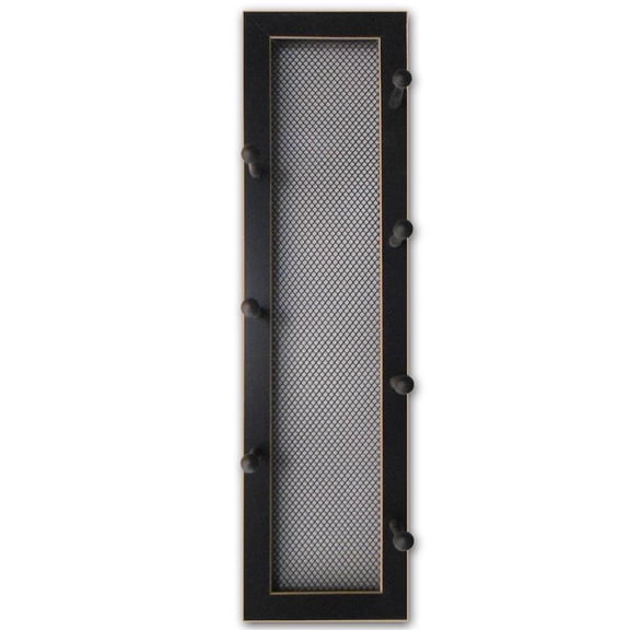 Trendy Decor4U 7-Peg Mug Rack by Millwork Engineering, Black Frame