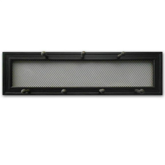 Trendy Decor4U 7-Peg Mug Rack by Millwork Engineering, Black Frame