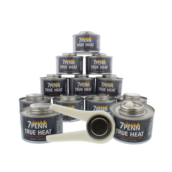 7Penn 6 Hour Fuel for Chafing Dish - 12pk Chafing Dish Burners with Lid Openers