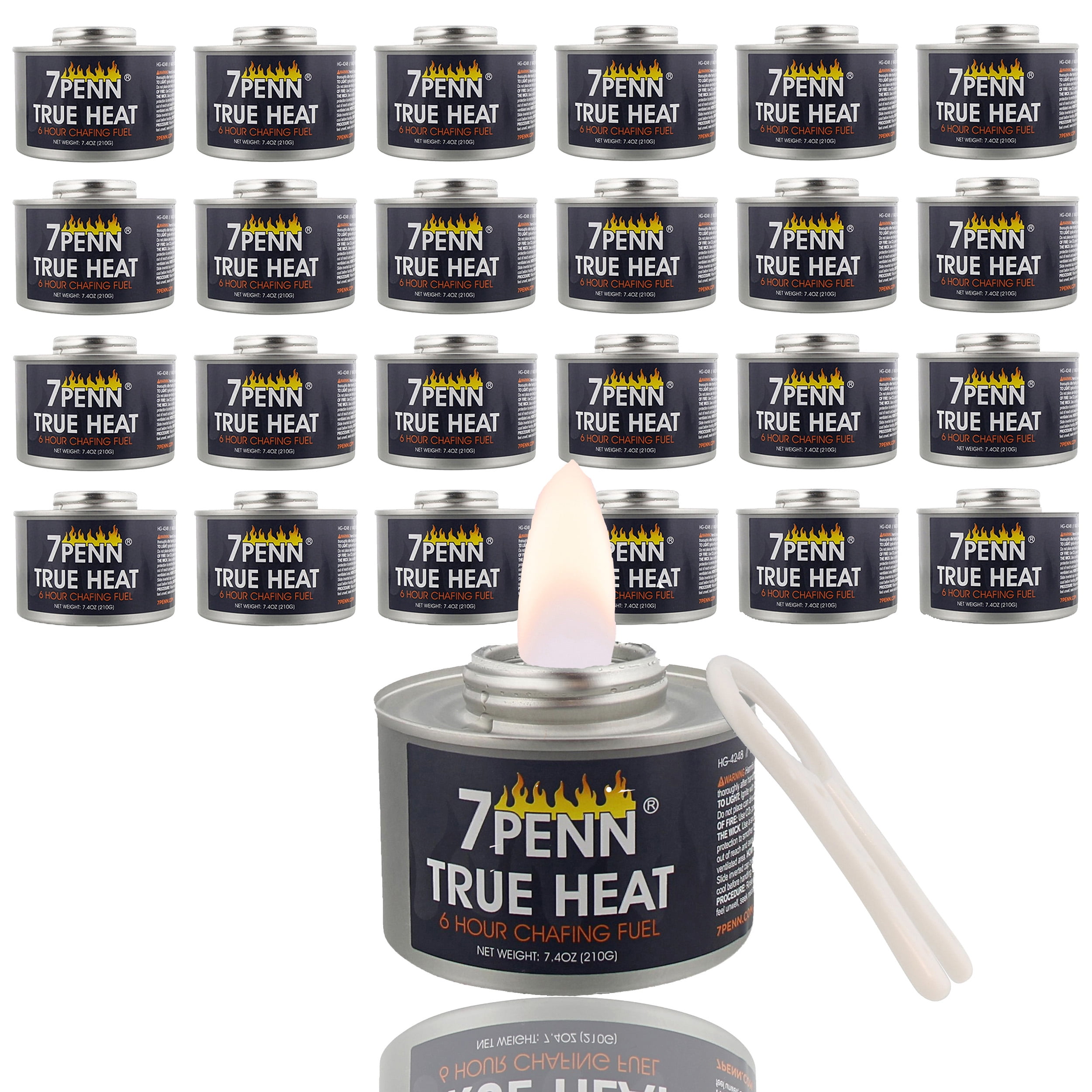 7Penn 6 Hour Fuel for Chafing Dish 36pk Chafing Dish Burners with Lid Openers