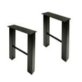 thumbnail image 1 of 7Penn Industrial Metal Outdoor Table Legs in Black 2pk - 16 Inch Steel Legs, 1 of 2