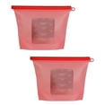 thumbnail image 1 of 7Penn Silicone Food Storage Bag 1000mL - 2pk Red 8 x 6.25in Reusable Food Bags, 1 of 7