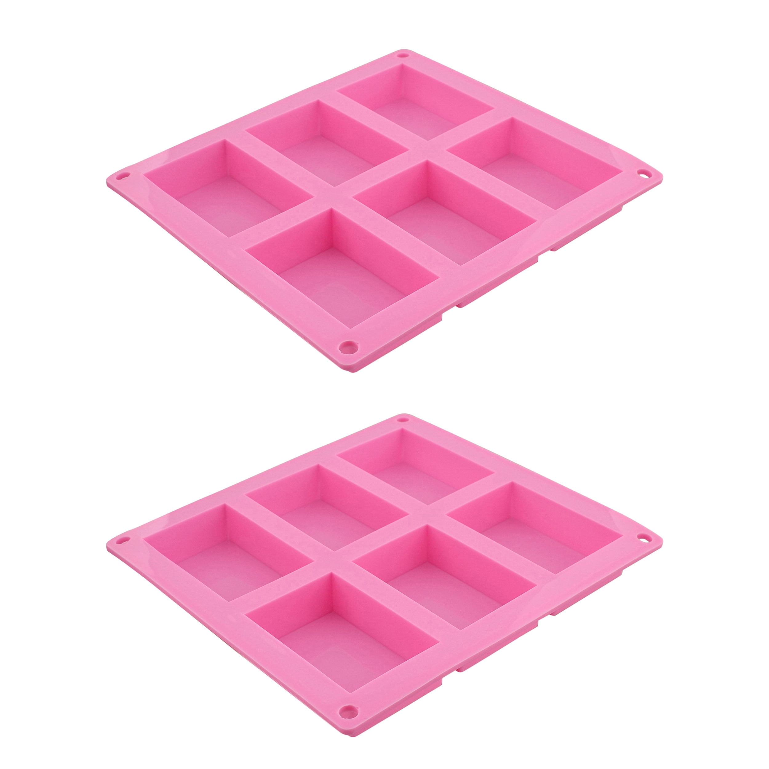  Rectangle Silicone Soap Mold 4oz Large Soap Molds for