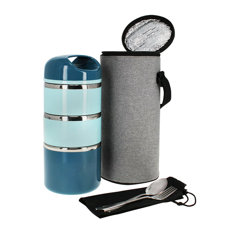 Stackable Thermal Containers  2-Tier Double Wall Vacuum Insulated
