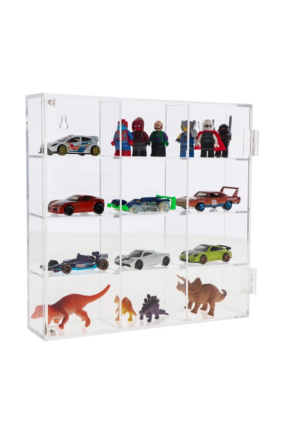Standing 10 x 10.7in Acrylic Small Figurine Display Shelf for Collectibles