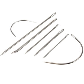7Piece Set of Curved Sewing Needles for Upholstery Leather Carpets and Lot C0 I6L6