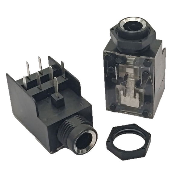 7Pin 6.35mm Two Channel Female Jacks for Studio Amplifiers & High-Fidelity Systems