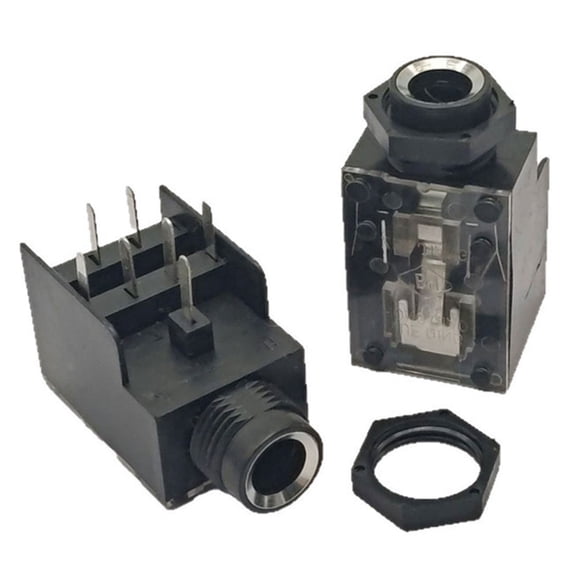 7Pin 6.35mm Two Channel Female Jacks for Studio Amplifiers & High-Fidelity Systems