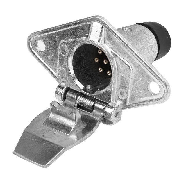 7Pin Trailer Socket Small Metal Socket Trailer Accessory Replacement