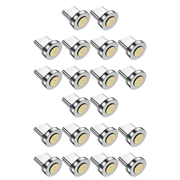 7Pin Type C Magnetic Plug Tips Fast Charging Cable Adapter for Magnetic Charger 360 Degree Rotation Connector 20PCS