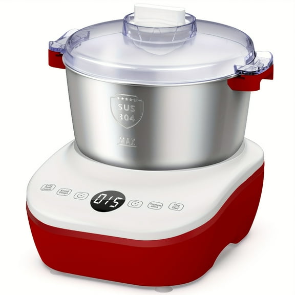 7QT Electric Dough Maker with Constant Temperature Ferment, User-Friendly Design, 304 Stainless Steel Bread Mixer Machine, Perfect for Bread, Pizza, Cookies, Gift