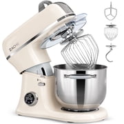7QT Stand Mixer Aluminum Die Casting,650W 11 Speed Tilt-Head Kitchen Electric Stand Mixer, Household Food Mixer with Stainless Steel Bowl, Dough Hook, Whisk and Beater,Food Mixer for Baking, Cake
