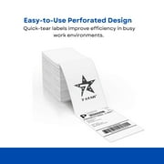 7STAR 4x6 Thermal Shipping Labels - 1000 Fanfold Shipping Labels - Direct Thermal Labels for Shipping Label Printer - Compatible with Most Thermal Printers