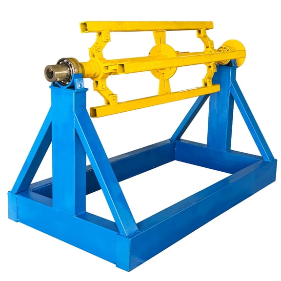 7T Decoiler Machine Metal Material Winding and Unwinding Support  Manual Steel Coil Decoiling Machine
