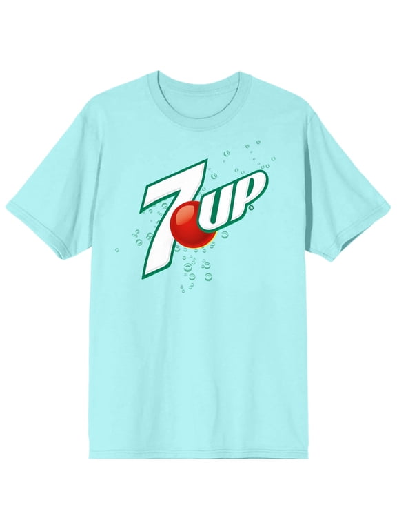 7UP Bubbles Logo Women's Celadon T-Shirt-XXL