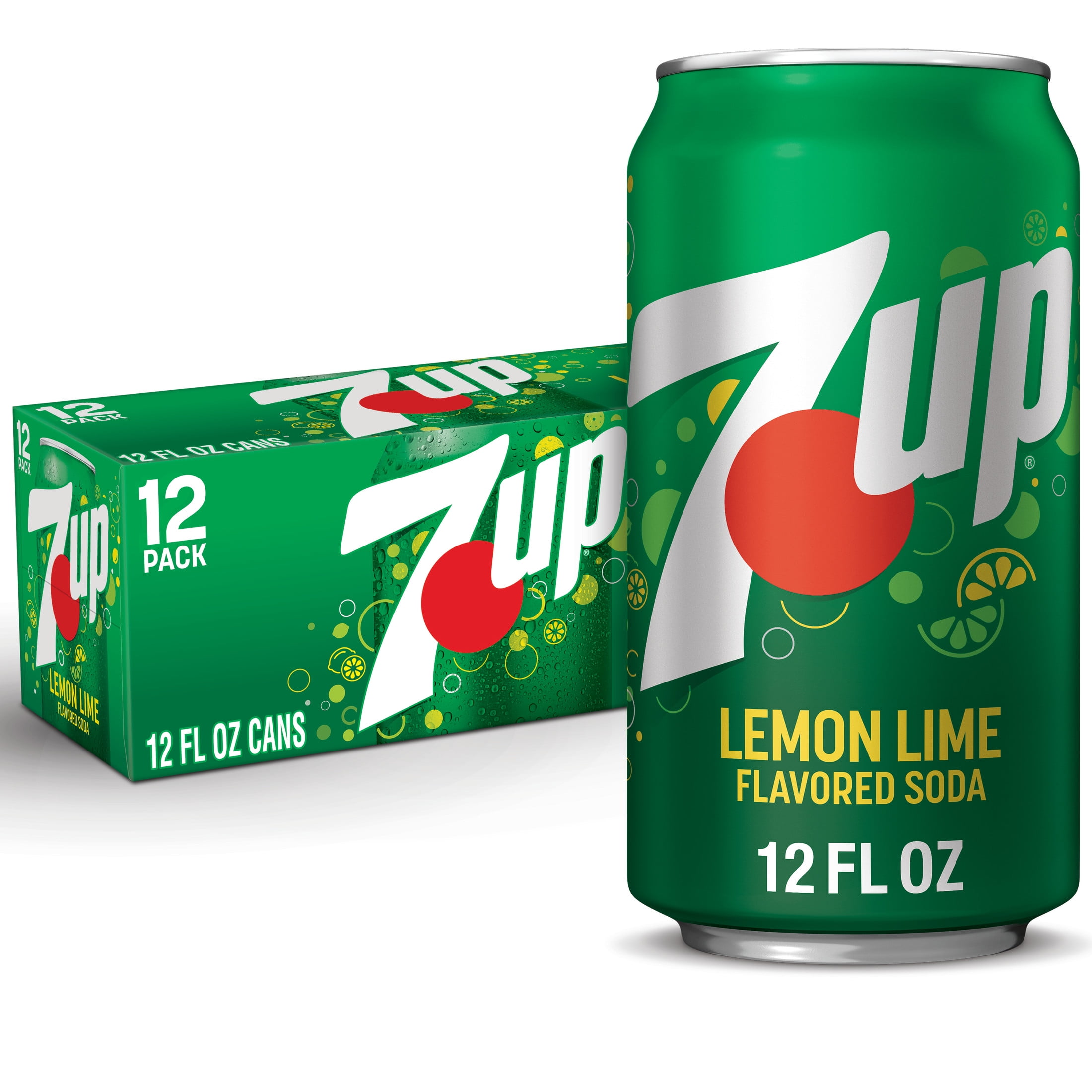 7UP Caffeine Free Lemon Lime Soda Pop, 12 fl oz, 12 Pack Cans