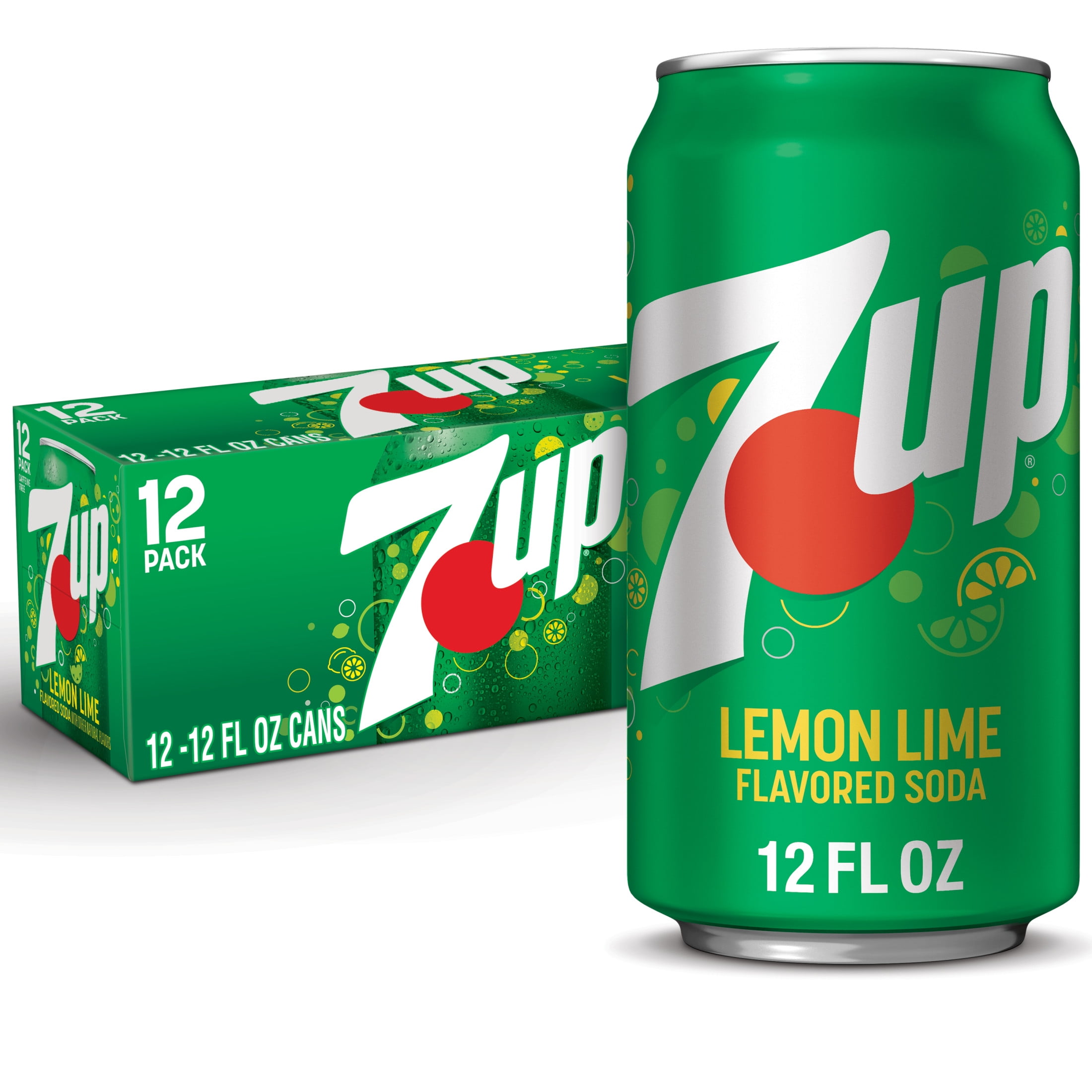 7UP Caffeine Free Lemon Lime Soda Pop, 12 fl oz, 12 Pack Cans