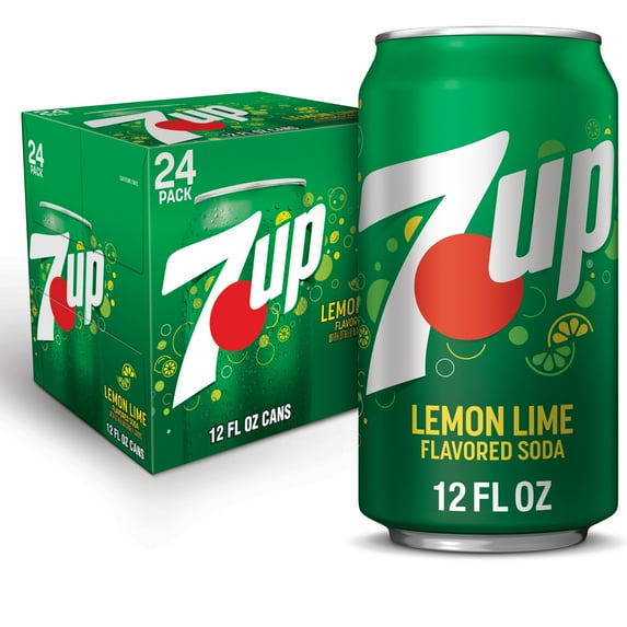 7UP Caffeine Free Lemon Lime Soda Pop, 12 fl oz, 24 Pack Cans
