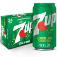 thumbnail image 1 of 7UP Caffeine Free Lemon Lime Soda Pop, 12 fl oz, 24 Pack Cans, 1 of 14