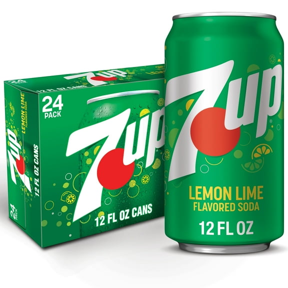 7UP Caffeine Free Lemon Lime Soda Pop, 12 fl oz, 24 Pack Cans