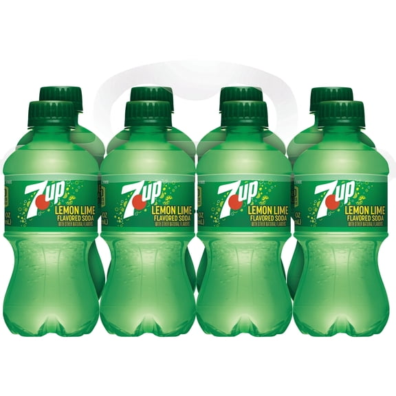 7UP Caffeine Free Lemon Lime Soda Pop, 12 fl oz, 8 Pack Bottles