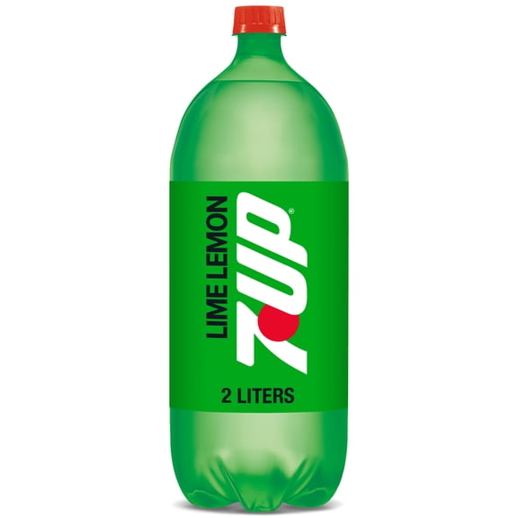 7UP Caffeine Free Lime Lemon Soda Pop, 2 L, Bottle