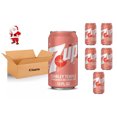 thumbnail image 1 of 7UP Caffeine Free Shirley Temple Pomegranate and Cherry Flavored Soda Pop, 12 fl oz cans, 6 pack + 1 Clazix Christmas Stickers for Kids, Christmas Party Favors Stocking Stuffers, 1 of 5